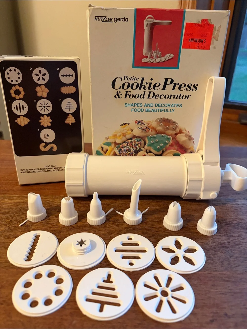 HUTZLER Petite Cookie Press and Food Decorator vintage